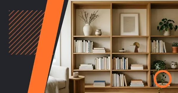 Arranging a bookshelf that balances function and display